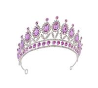 Homoyoyo 1Pc Beautiful Tiara Crown for Bride Elegant Wedding Headpiece with Details Lightweight Comfortable for Bridal Decorations and Special Occasions