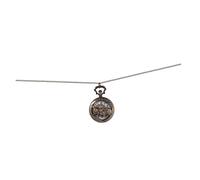 Homoyoyo 1PC Creative Retro Pocket Watch with Chain Flipped Design Unique Hollow Rabbit Pattern for DIY Charms and Cosplay Durable and Accurate Timekeeping