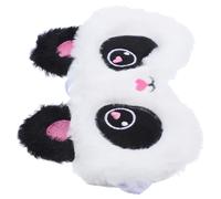 Homoyoyo 1Pc Cute Cartoon Panda Plush Eye Mask Soft Nap Eye Shade for Lightweight Travel Sleep Cover for Home Train and Hotel Use