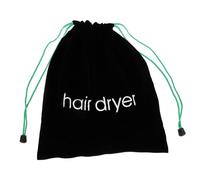 Homoyoyo 1Pc Durable Hair Dryer Storage Bag Multifunctional Drawstring Pouch for Hair Dryer Black Soft with Drawstring Convenient for Travel and Organizing Items