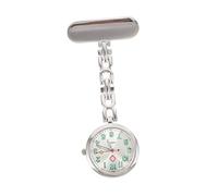 Homoyoyo 1pc Fob Watch Clip Design Dial Medical Pocket Watch for Reading Stylish Silver for Healthcare Professionals