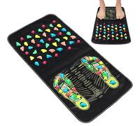 Homoyoyo 1pc Foot Massager Mat Safe Stone Road Walking Massage Pad for Home Use Durable Reflexology Body Care Mat Comfortable Foot Care for Relaxation