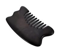 Homoyoyo 1Pc Multi Function Ox Horn Massage Comb for Body and Scalp Smooth Edges Gua Tool for Relaxation and Muscle Relief