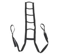 Homoyoyo 1Pc Oxford Wake Up Assist Rope Ladder for Elderly Black Bed Ladder with Comfortable Hand Grips Durable Easy to Install for Upper Body Strength