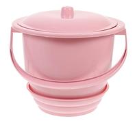 Homoyoyo 1Pc Thickened Portable Urinal Bucket with Lid Handheld Chamber Pot for Elderly Adults Non Slip Base Practical Nighttime Spittoon Urine Pot