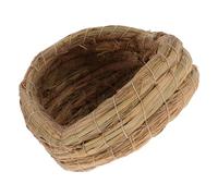 Homoyoyo 1pcs Straw Woven Chicken Nest Handmade Bird Nest Brown Easy Assembly Easy to Clean Comfortable Poultry Coop for Backyard Chicken Keeping and Breeding