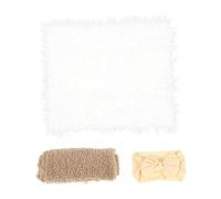 Homoyoyo 1set Newborn Photography Props Swaddle Blanket Headband and Soft for Adorable Boy Girl Photos for Milestone Moments for All Photography Styles