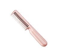 Homoyoyo 1Set Portable Hair Straightening Comb Mini USB Rechargeable Heating Brush for Travel Easy Hair Styling for All Hair Types Pink Color for Home and Business Use