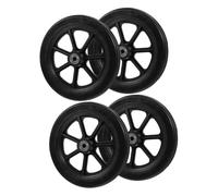 Homoyoyo 2 Pairs Anti-slip Wheelchair Replacement Front Wheels Solid Tire Caster Rollators Walker Parts for Elderly Wear-resistant Steering Stability