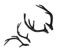 Homoyoyo 2 Pairs DIY Deer Horns Headband Realistic Reindeer Antlers for Halloween Party Flexible Crafting Costume Accessory for Adults Lightweight Comfortable Fit Medium Large