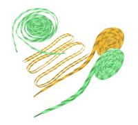 Homoyoyo 2 Pairs Hockey Skate Laces Polyester Slightly Elastic Replacement for Ice Sports Roller Skates Sneakers Practical Comfortable Safe Skating Yellow Green
