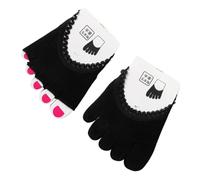 Homoyoyo 2 Pairs Lace Sole Pad Socks Women Five-Toe Breathable Half Palm Invisible Fit for High Heels Ergonomic Curve Comfortable Elastic