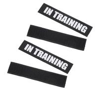 Homoyoyo 2 Pairs Removable Reflective Pet Vest Stickers for Dog Harness In Training Service Dog Patches PU Material Comfortable Touch for Puppy Training and Calming Vests