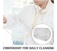 Homoyoyo 2 Pairs Silicone Stethoscope Earbuds Soft Reusable Ear Tips Replacement for Medical Use Noise Reduction