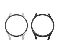 Homoyoyo 2 Pcs 2 Pcs Anti-scratch Full Cover Smartwatch Case Wear-resistant Protective Shell with Advanced Design Compatible and Comfortable Fit in Black and Silver