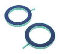 Homoyoyo 2 Pcs Fish Tank Air Stone Bubbler round Bubble Diffuser Oxygenate Water Increasing Air Flow Circulation Corundum Plastic 3.93x3.93x0.43inch for Hydroponic System Aquarium