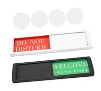Homoyoyo 2 pcs Magnetic Slider Do Not Disturb Door Sign for Office Conference Room Privacy Indicator High Grade Material Clear Reminder for Meeting Room and Busy Door Use