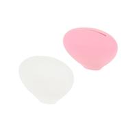 Homoyoyo 2 Pcs Reusable Silicone Makeup Brush Covers with Pink White Protectors Flexible Caps to Hold Brushes Firmly Portable Organizer and Travel