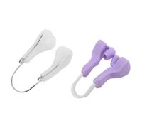 Homoyoyo 2 Pcs Silicone Nose Clip Shaper and Corrector for Women Dual-use Nose Device for Nighttime Snoring Reduction and Shape Improvement Comfortable Soft Fit