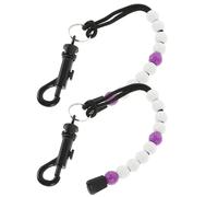 Homoyoyo 2 Pieces Purple Wrist Golf Score Counters Bead Stroke Counting Chain Golfing Accessory for Outdoor Golfers