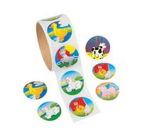 Homoyoyo 2 Roll Cartoon Sticker Funny Sticky Paper for Colorful Large Size Lovely Paper Material Adhere Firmly Easy to Remove Body Decor Parties Random Style