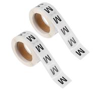 Homoyoyo 2 Rolls Clothing Size Round Sticker Labels 500 Self-Adhesive Stickers Per Roll Suitable for Hats Gloves Sweaters Size Differentiation