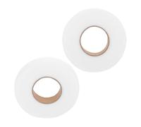 Homoyoyo 2 Rolls Double Sided Iron Tape for Hemming No Sew Seam Adhesive Tape for Clothes and Curtains for Dress Repairs White Wide Easy Tear Residue Crafting and Sewing Aid