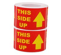 Homoyoyo 2 Rolls Fragile Stickers Roll Each High Adhesion Shipping Warning Labels with Permanent Glue for Secure Packing Handle with Care Decals for Logistics and Warehouse Use