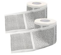 Homoyoyo 2 Rolls Funny Pattern Toilet Paper Roll Creative Design Safe Pulp for Home Hotel Public Restrooms Versatile Use as Napkins Handkerchiefs