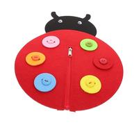 Homoyoyo 2 Set Montessori Button Board for Handmade Fine Motor Skill Development Busy Boards with Bright Colors Educational Zipper and Button Practice for Preschool and Kindergarten