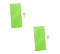 Homoyoyo 2 Sets Braille Writing and Stylus Kit Plastic Braille Plate for Blind People Durable Line Cell Fingerboard Educational Tool with Fine Workmanship and Easy Use