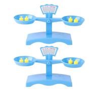 Homoyoyo 2 Sets DIY Plastic Balance Math Scale, Educational Science Experiment Equipment with Logic Skill Development, Size 17x9.5x6.2cm, for Schools and Science Centers