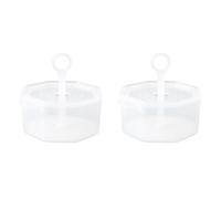 Homoyoyo 2 Sets Face Wash Foamer Bubble Foamer Facial Foam Maker Pp White Easy to Wash Delicate Foam for Skin Cleansing
