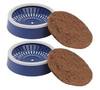 Homoyoyo 2 Sets Pigeon Nest Bowl with Coir Breeding Pads Plastic Bird Egg Trays and Natural Coconut Mats Breathable Bird Accessories for Racing and Homing Pigeons