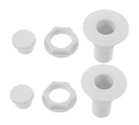 Homoyoyo 2 Sets Refrigerator Drain Hole Stoppers Leakproof Plastic Freezer Tube Plugs Compatible with Multiple Brands for Chest and Upright Freezers Easy Installation and Removal