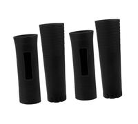 Homoyoyo 2 Sets Silicone Microphone Protective Covers Anti-rolling Shockproof Mic Handle Sleeves for Wireless Handheld Microphones Fit for Ktv Karaoke Party Events