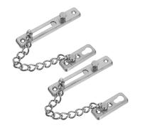 Homoyoyo 2 Sets Stainless Steel Theft Door Chain Lock Heavy Duty Security Latch Compact Design Fit for Front Door Window Home Safety with Easy Installation