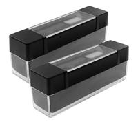 Homoyoyo 2 Sets Turntable Cleaning Sleeve Vinyl Record Static Dust Brush for Music Events Record Needle Brush