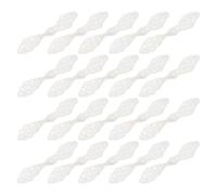 Homoyoyo 20 Pairs Chinese Style Closure Button Chemical Fiber Buttons Practical Breathable White Decorative Fasteners for Crafts and Traditional Suit Sewing Accessories