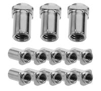 Homoyoyo 20 Pcs Drum Snare Nut 0.6x1.5cm Iron Swivel Nuts Spare Parts for Tom Lug Drum Set Replacement Hardware Accessories and Cymbal Stand