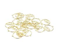 Homoyoyo 20 Pcs Hollow Out Eye Shape Pendants for Jewelry Making DIY Craft Supplies for Necklaces Bracelets Key Chains and More Attractive Decorations for Unique Accessories
