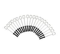 Homoyoyo 20 Pcs Pigment Stirrer Replacement Heads Stainless Steel Toning Color Mixing Tool Compact Durable Pigment Mixer for Art Supplies Easy to Clean and Store Random Color