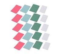 Homoyoyo 20 Sheets Color Coded Nail Sandpaper with Grit Buffing Files for Precise Acrylic Nail Filing Portable Professional Manicure Tools for Salon and Home Use