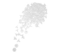 Homoyoyo 200pcs 19mm PVC Suction Cups for Glass Table, Removable Reusable Mushroom Head Pads for Home, Kitchen, Bathroom Organization and Furniture Protection