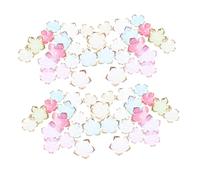 Homoyoyo 200pcs Acrylic Flower Beads Caps for Jewelry Making Floral Spacer Charms for DIY Bracelets Necklaces Earrings Hair Accessories Lightweight and Easy to Use for Handmade Fashion and