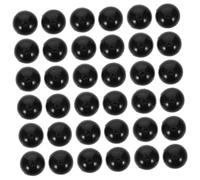 Homoyoyo 200pcs Black Plastic Half Round Flat Back Doll Eyes for DIY Crafts Plush Doll Making and Scrapbooking Expressive Cabochons for Handmade Stuffed