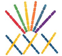 Homoyoyo 200Pcs Colored Serrated Craft Sticks Multi Function DIY Popsicle Sticks Smooth Non Sticky for Creative Projects Made from Food Grade Natural Wood