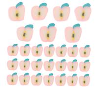 Homoyoyo 200pcs Fruit Polymer Clay Beads Flat Spacer Charms for Bracelet Jewelry Making DIY with Halloween Christmas Thanksgiving Themes for Women Crafting