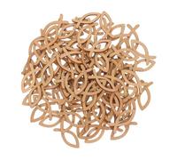 Homoyoyo 200pcs Mediterranean Style Wooden Fish Cutouts for DIY Crafting Natural Wood Texture Nautical Wall Decor Ornaments Creative Hanging Decorations for Ocean Theme Parties and Nursery