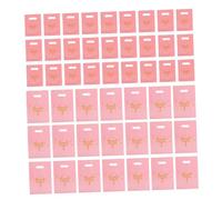 Homoyoyo 200pcs Pink Star Print Thank You Bags with Four Finger Handles Small Party Favor Wrapping Pouches Elegant Gift Packaging for Retail Boutique and Special Occasions